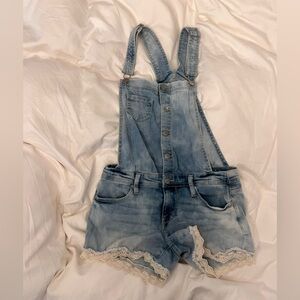 Mossimo Supply Co. Light Blue Denim Overalls